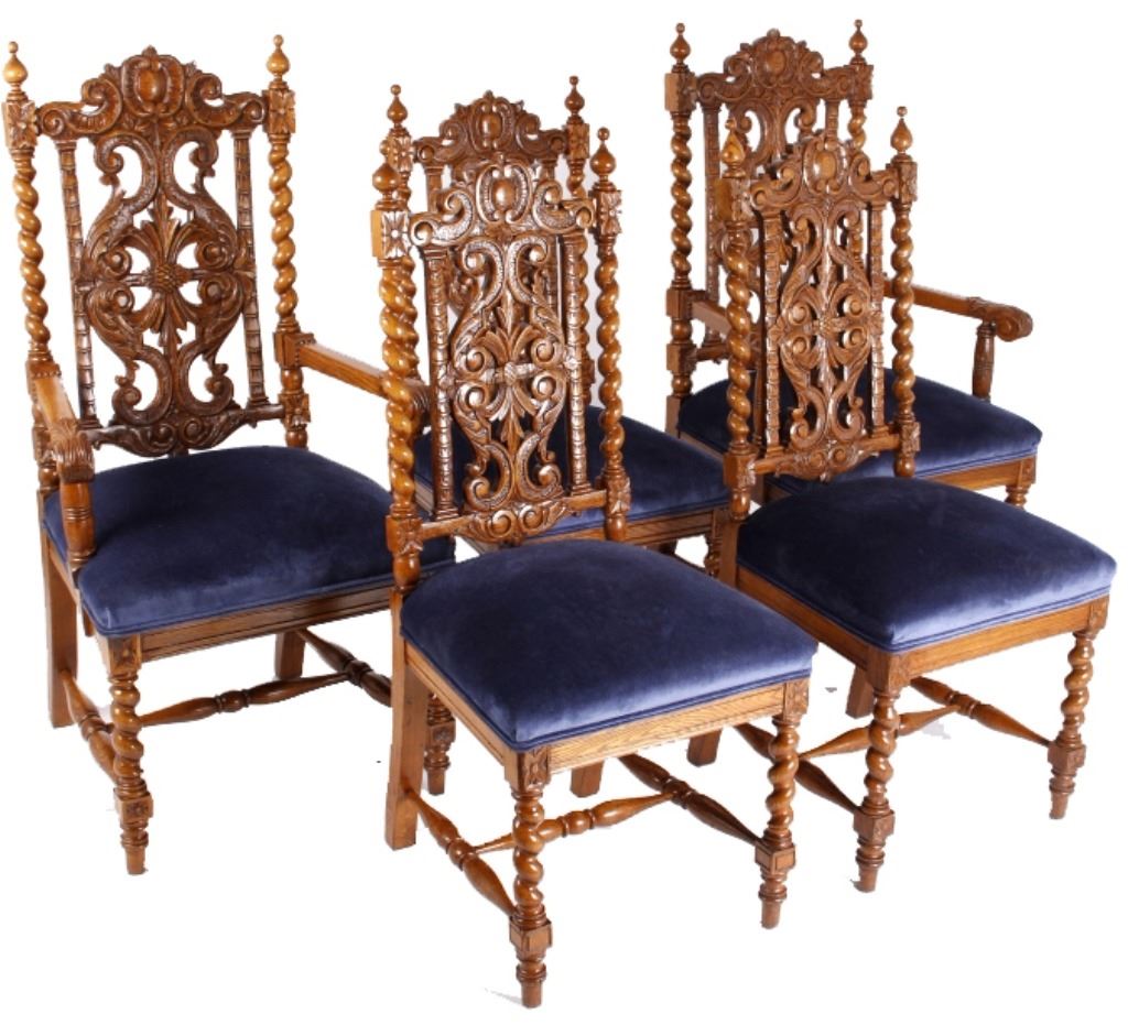 R.J. Horner & Co. Finely Carved Chairs c 18801890