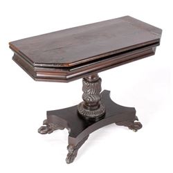 French Folding Mahogany Game Table c. 1740 -