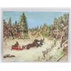 Image 2 : John E. Winter Landscape Scene Oil on Board