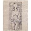 Image 1 : Mario Carreno 1913-1999 Cuban Ink on Paper Framed