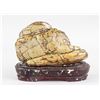 Image 1 : Chinese Stone Boulder with Wood Stand