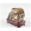 Image 2 : Chinese Stone Boulder with Wood Stand