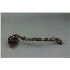 Image 8 : Chinese Bronze Ruyi Scepter Set with Stones