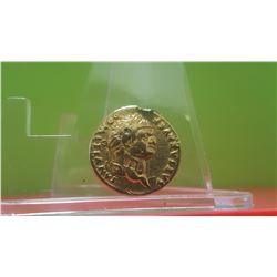 Gold Roman Coin,  Ceasar -reproduction