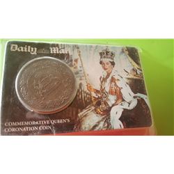 Daily mail Commemorative Queen's Coronation coin