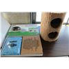 Image 1 : LOT OF PETSAFE CRYSTAL CAT LITTER TRAYS AND SCRATCH POST CAT HOUSE