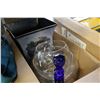 Image 2 : HUMMER TOY WOOD AND WICKER BASKETS AND VASES DECANTER AND BUCKET