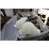 Image 2 : TOTE OF DECORATIONS CRAFT SUPPLIES