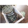 Image 1 : CRATE OF CAST IRON HORSE SHOES AND DECOR