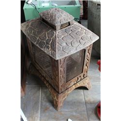 CAST IRON OUTDOOR CLOSED FIRE PIT