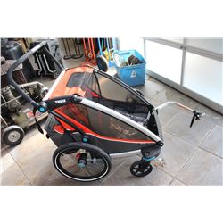 THULE CROSS TWO SEAT BIKE TOWABLE DOUBLE STROLLER