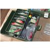 Image 3 : THREE TACKLE BOXES WITH CONTENTS AND TWO SMALL TOTES OF LURES