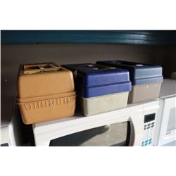 THREE TACKLE BOXES WITH CONTENTS