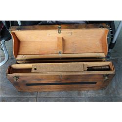 TEMPLAR WOOD TOOLBOX WITH TOOLS