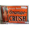 Image 1 : LARGE ORANGE CRUSH PORCELAIN SIGN