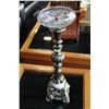 Image 1 : VINTAGE GLASS AND METAL ASHTRAY STAND