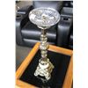 Image 2 : VINTAGE GLASS AND METAL ASHTRAY STAND