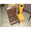 Image 1 : KIDS LEATHER CHAIR AND WOOD CHAIR