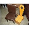 Image 2 : KIDS LEATHER CHAIR AND WOOD CHAIR