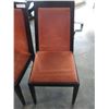 Image 2 : SET OF THREE UPOLSTERED MODERN DINING CHAIRS