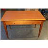 Image 1 : TWO DRAWER MODERN MAPLE DESK