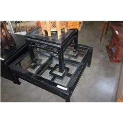 EASTERN BLACK COFFEE TABLE ENDTABLE AND SOFA TABLE