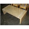 Image 1 : MAPLE GLASSTOP COFFEE TABLE
