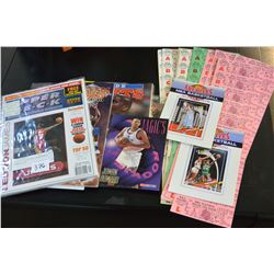 LOT FO COLLECTIBLE BASKETBALL MEMORIBILIA