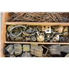 Image 2 : TRAY WITH HAND FORGED NAILS AND VINTAGE HARDWARE