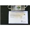 STERLING SILVER ENAMEL ENAMEL AND CUBIC ZIRCONIA BIRD BROOCH WITH APPRAISEL $600.00