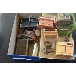 HANDMADE DOLL HOUSE AND FURNITURE