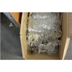 BOX OF CRYSTAL AND GLASSWARE