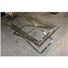 Image 2 : CHROME GLASSTOP COFFEE TABLE