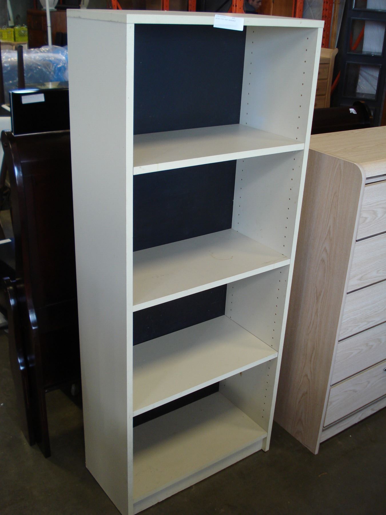 White Five Foot Bookshelf
