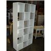 Image 2 : TWO PIECE WHITE CUBE SHELF