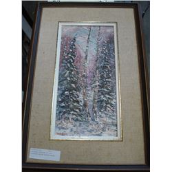 ORIGINAL PAINTING BY OTTO JEGODTKA CALLED WINTER WOODS