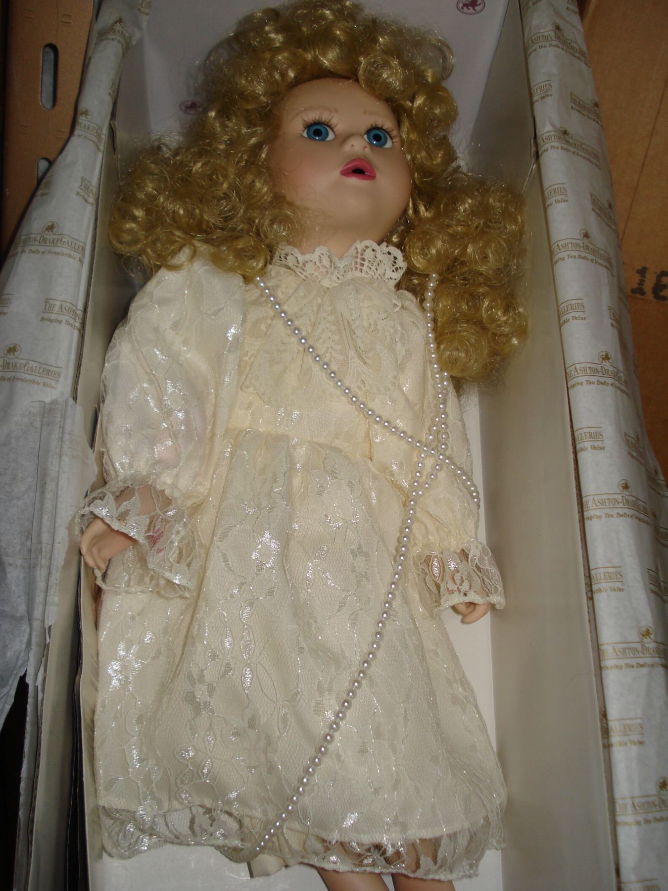 TWO ASHTON DRAKE GALLERIES COLLECTIBLE PORCELAIN DOLLS