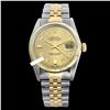 Image 1 : Rolex Men's Two Tone 14K Gold/SS, QuickSet, Diamond Dial with Fluted Bezel - REF-443H2W
