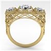 Image 4 : 2 CTW Past Present Future VS/SI Diamond Ring 18K Yellow Gold - REF-421A6X - 36064