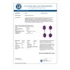 Image 3 : 7.10 CTW Amethyst & Diamond Earrings 14K White Gold - REF-53H6A - 10249