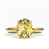 Image 1 : 2.50 CTW Citrine Designer Inspired Solitaire Ring 18K Yellow Gold - REF-36N2Y - 22059