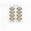 Image 1 : 5.92 CTW Marquise Diamond Designer Earrings 18K Yellow Gold - REF-1098A8X - 42838