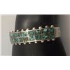 Image 2 : Vintage Turquoise Inlay and Sterling Silver Bracelet