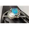 Image 2 : Vintage Turquoise and Sterling Silver Bracelet