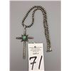 Image 6 : Vintage Heavy, Hand Wrought Cross Necklace