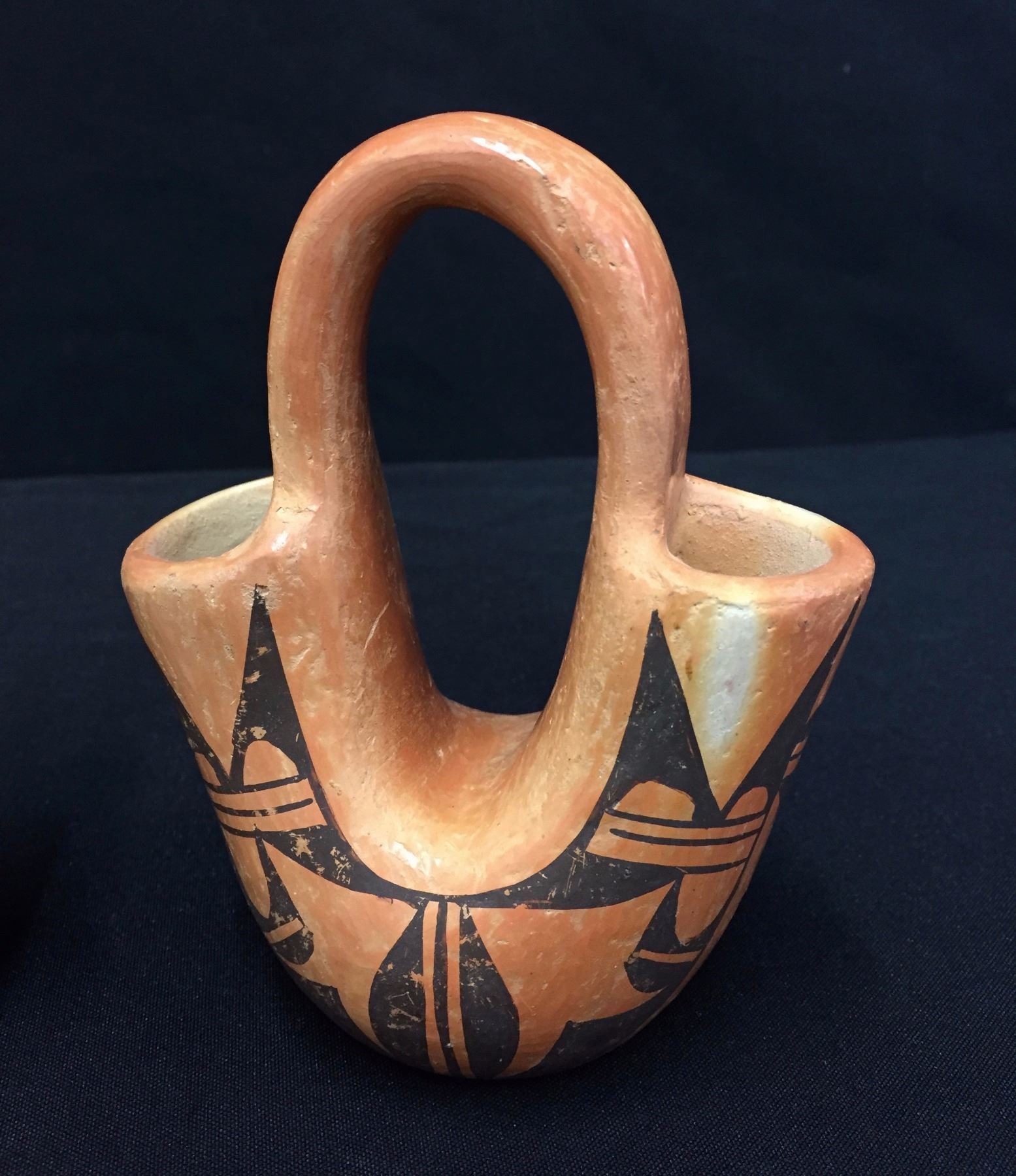 Pair of Vintage Hopi Pottery Wedding Vases