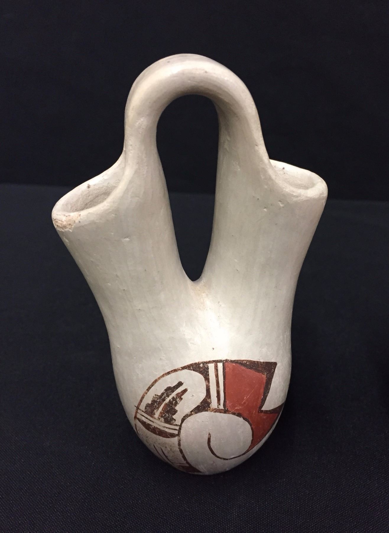 Pair of Vintage Hopi Pottery Wedding Vases