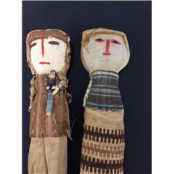 Pair of Vintage Handmade Peruvian Dolls