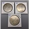 Image 1 : Group of 3 Morgan Silver Dollars
