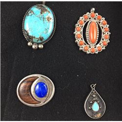 Group of Four Vintage Pendants